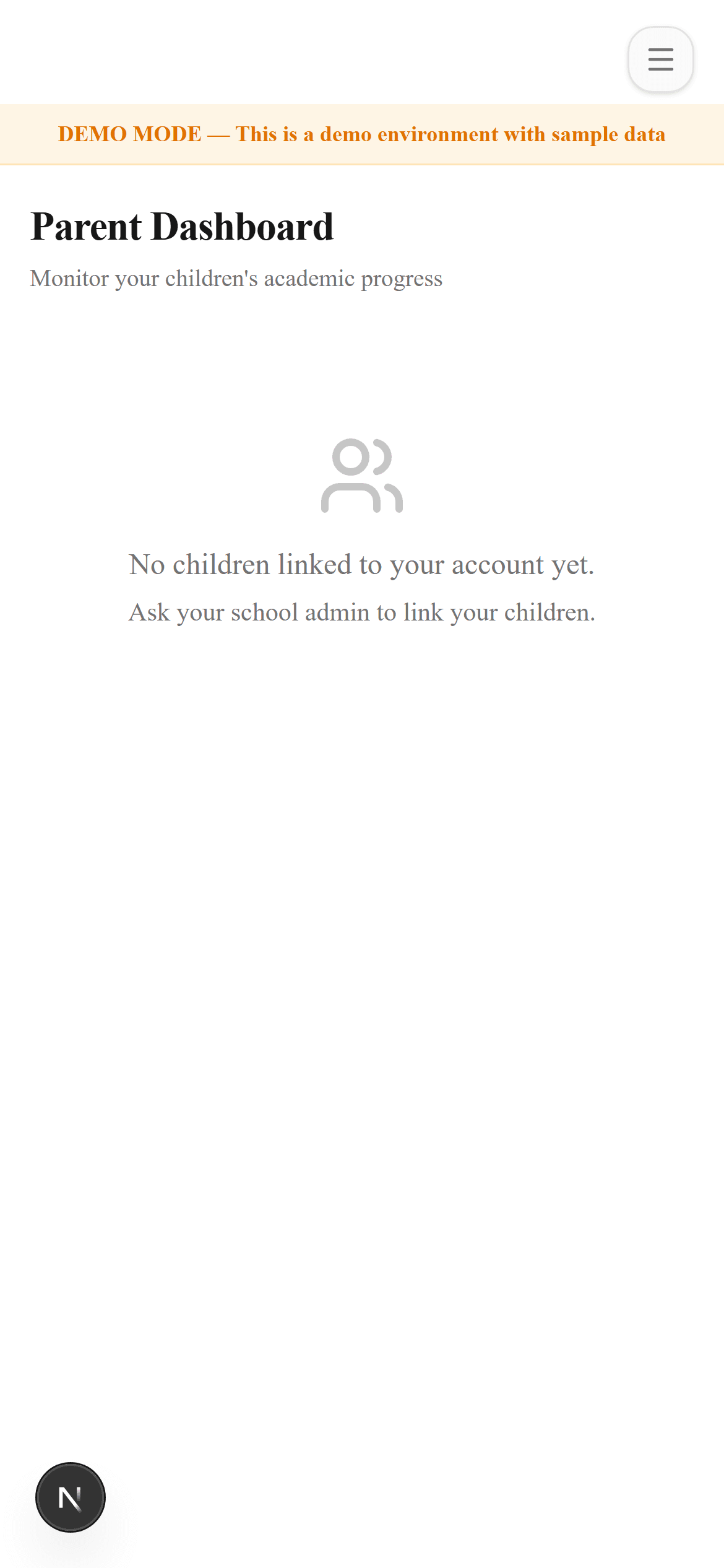 iScoolOS parent mobile dashboard